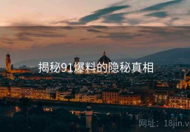 揭秘91爆料的隐秘真相