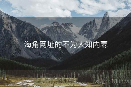 海角网址的不为人知内幕