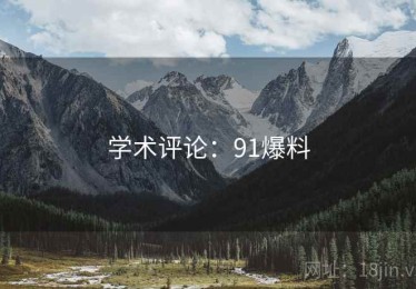 学术评论：91爆料