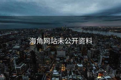 海角网站未公开资料